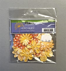 Hero Hues Paper Flowers - Sunshine Print / Yellow